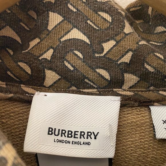 Burberry Brown Monogram Stripe Print Hoodie Size XS - Picture 7 of 13